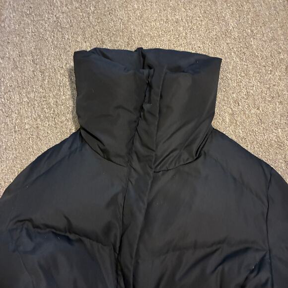 Calvin Klein Down Long Puffer Coat Womens Large High Collar Classic pockets - Picture 13 of 13